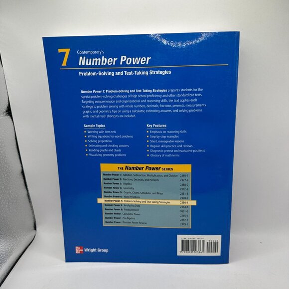 Contemporarys Number Power 7: Problem-Solving & Test-Taking Strategies By Ellen - Picture 2 of 4